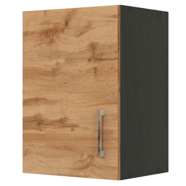 Armoire murale Sorrella 40cm 1 porte - chêne/graphite