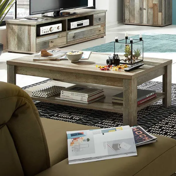 Table basse Clem 130x65cm - bois flotté