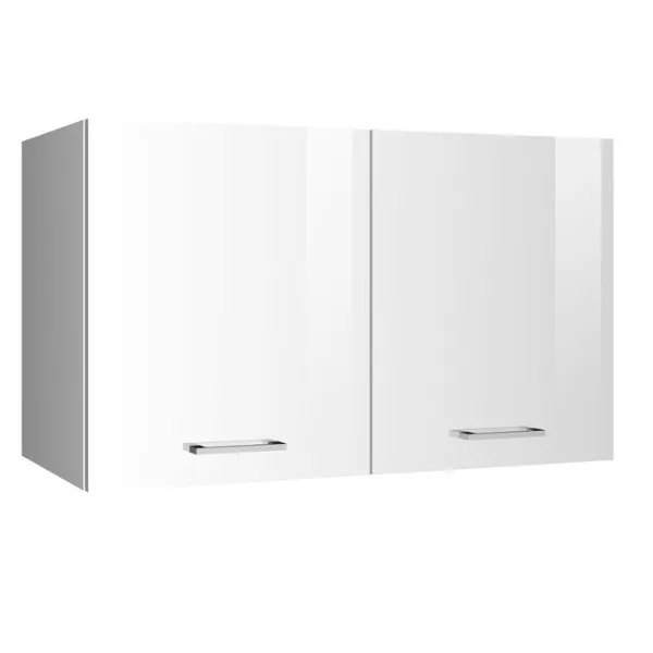 Armoire suspendue Ragnar 100cm avec 2 portes - blanc brillant