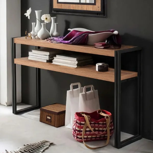 Cosmo Buffet | 100 % MÉLAMINE | Pin Atlantique, Noir