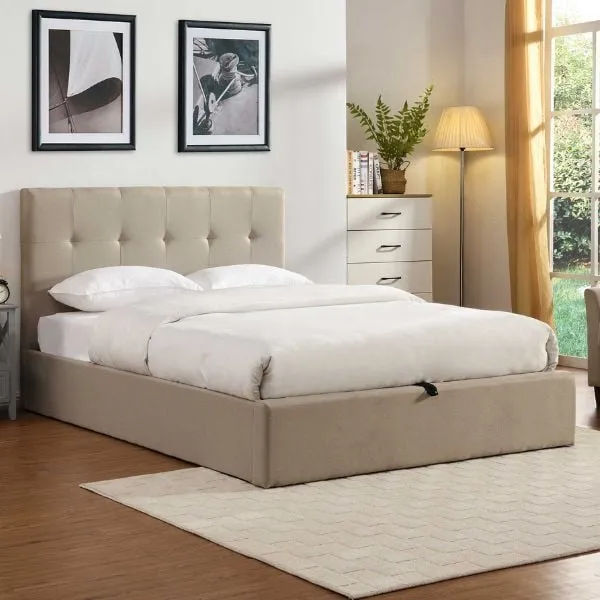 Lit coffre Corbi 140x200 - sable