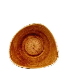 Bol triangulaire Vintage Copper porcelaine vitrifiée 15,3x15,3 cm Stonecast Patina Churchill