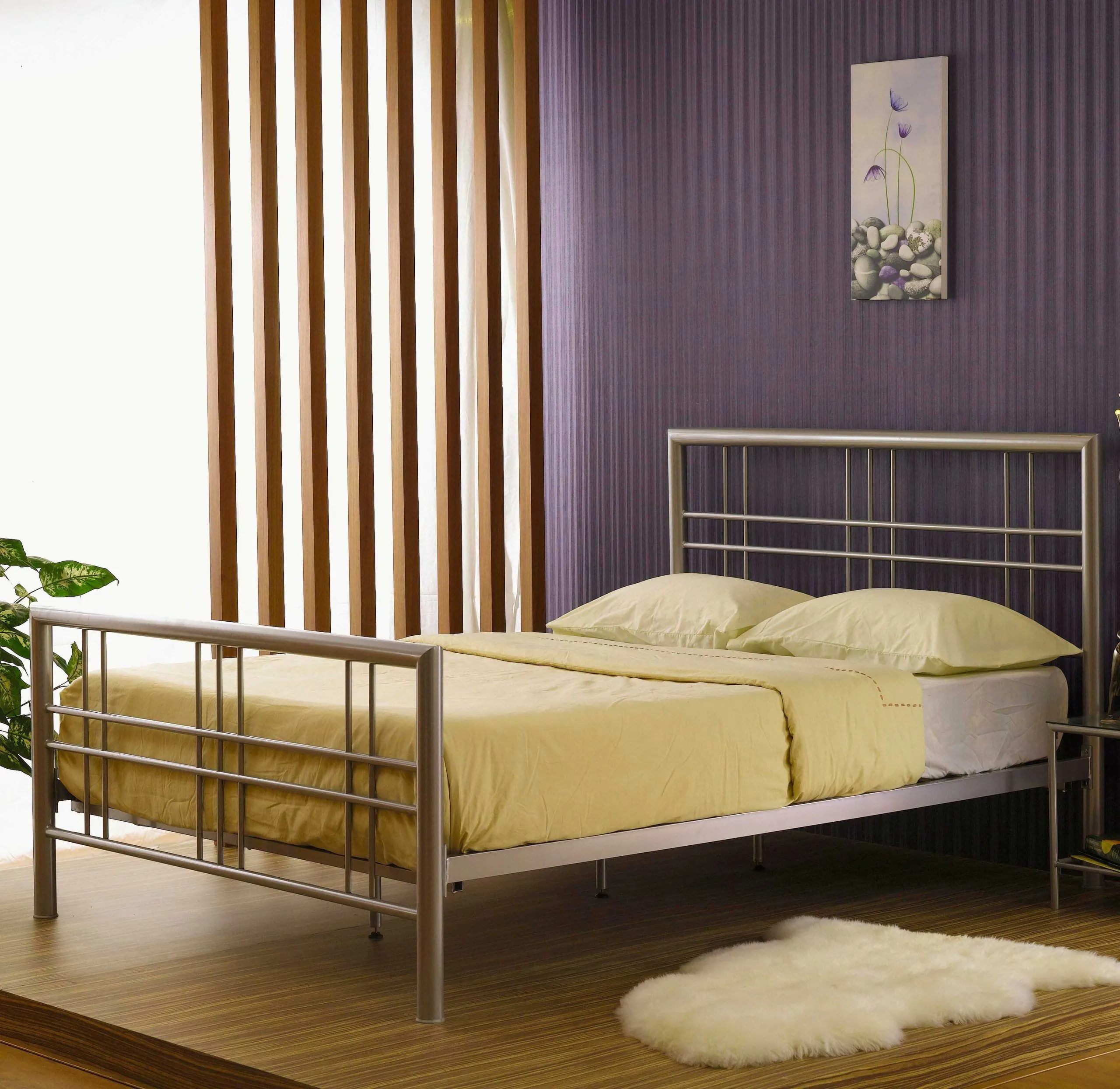 Lit double en métal Pato 140x200