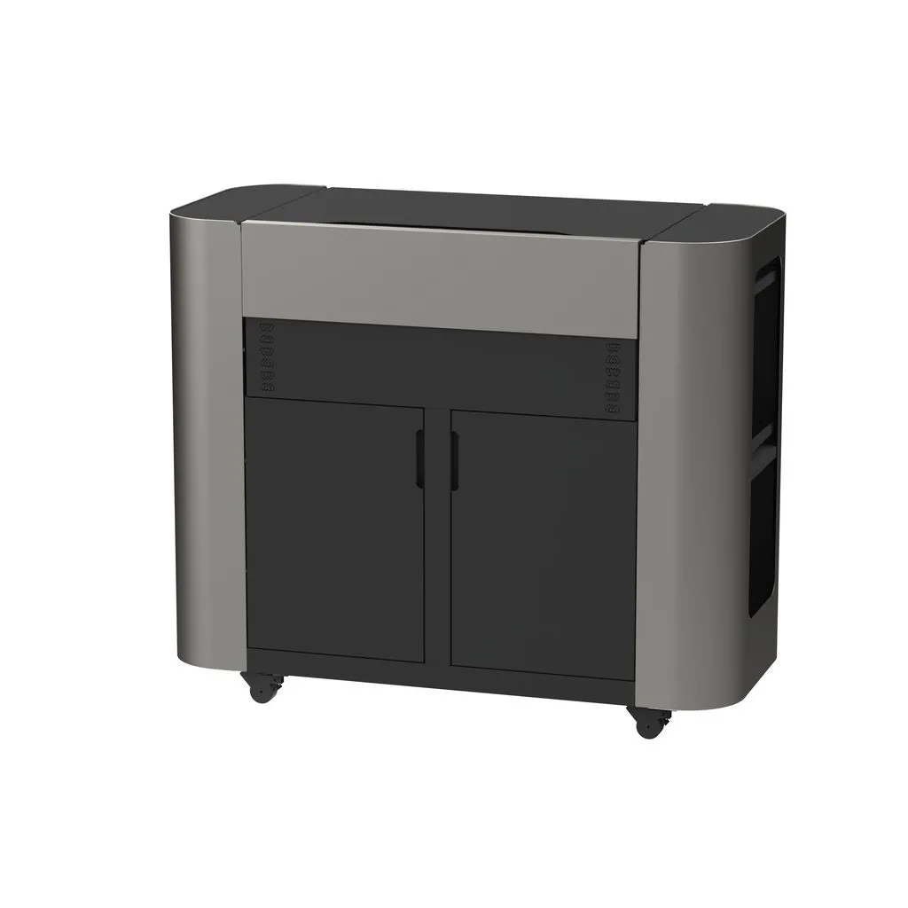 Le Marquier Plancha Exclusive 375 Gas with 2 Door Cabinet Black Grey