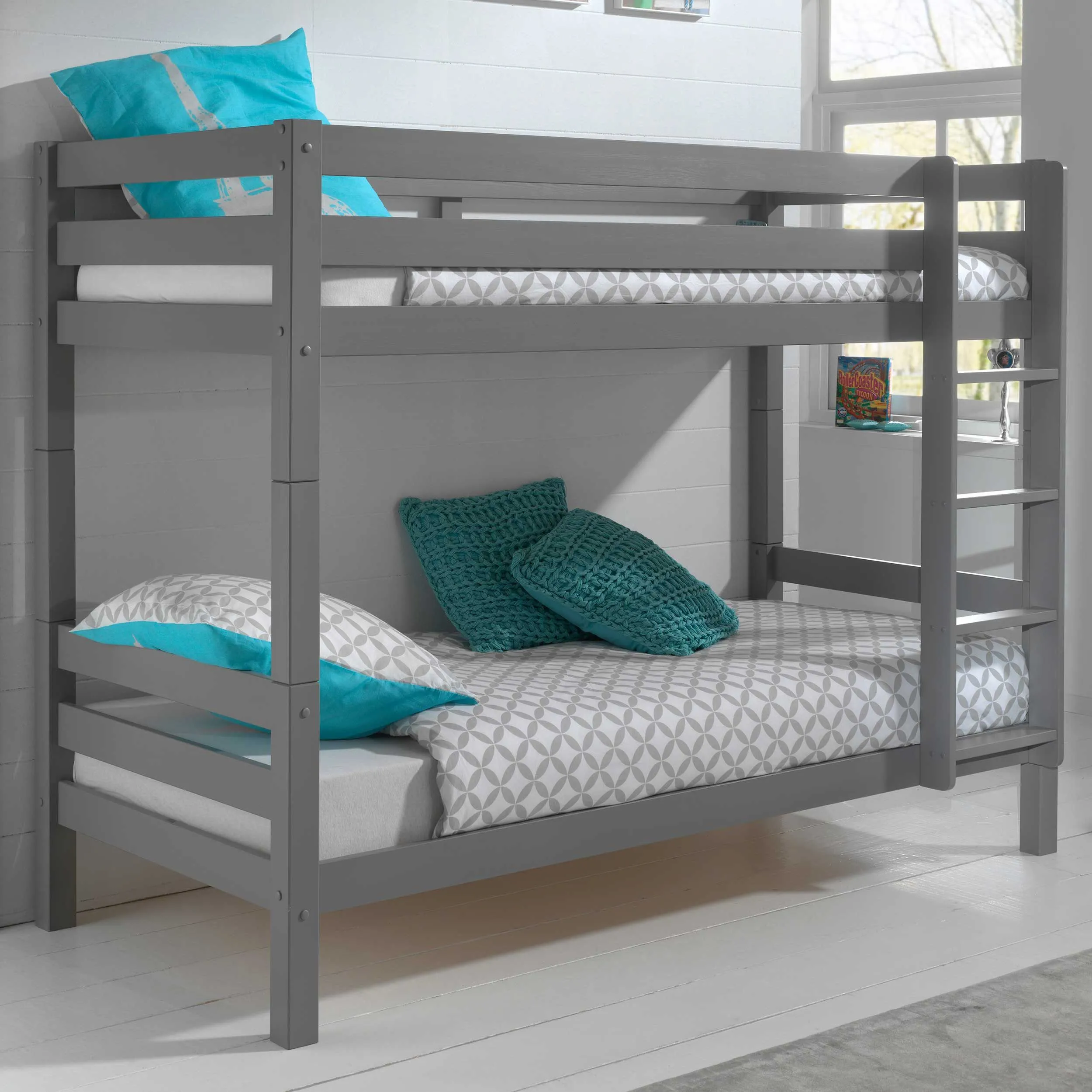 Lit superposé Claire 160cm - gris