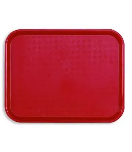 Plateau polypropylène (pp) rouge 46x36 cm Acer Pp Platex