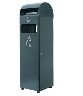 Cendrier sur pied acier 30x25x99 cm Probbax