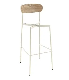 Structure tabouret d'intérieur blanc 106x42x48 cm Ralph