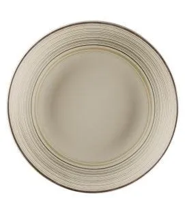 Assiette coupe creuse rond Argila Décor Larissa porcelaine Ø 26,1 cm Earth Rak