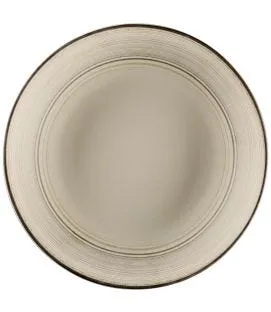 Assiette coupe creuse rond Argila Décor Larissa porcelaine Ø 29,7 cm Earth Rak