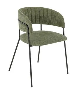 Fauteuil d'intérieur vert 76x57x50 cm Rene