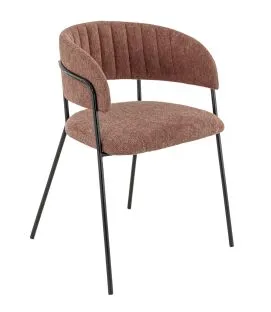 Fauteuil d'intérieur terracotta 76x57x50 cm Rene