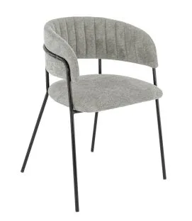 Fauteuil d'intérieur gris 76x57x50 cm Rene