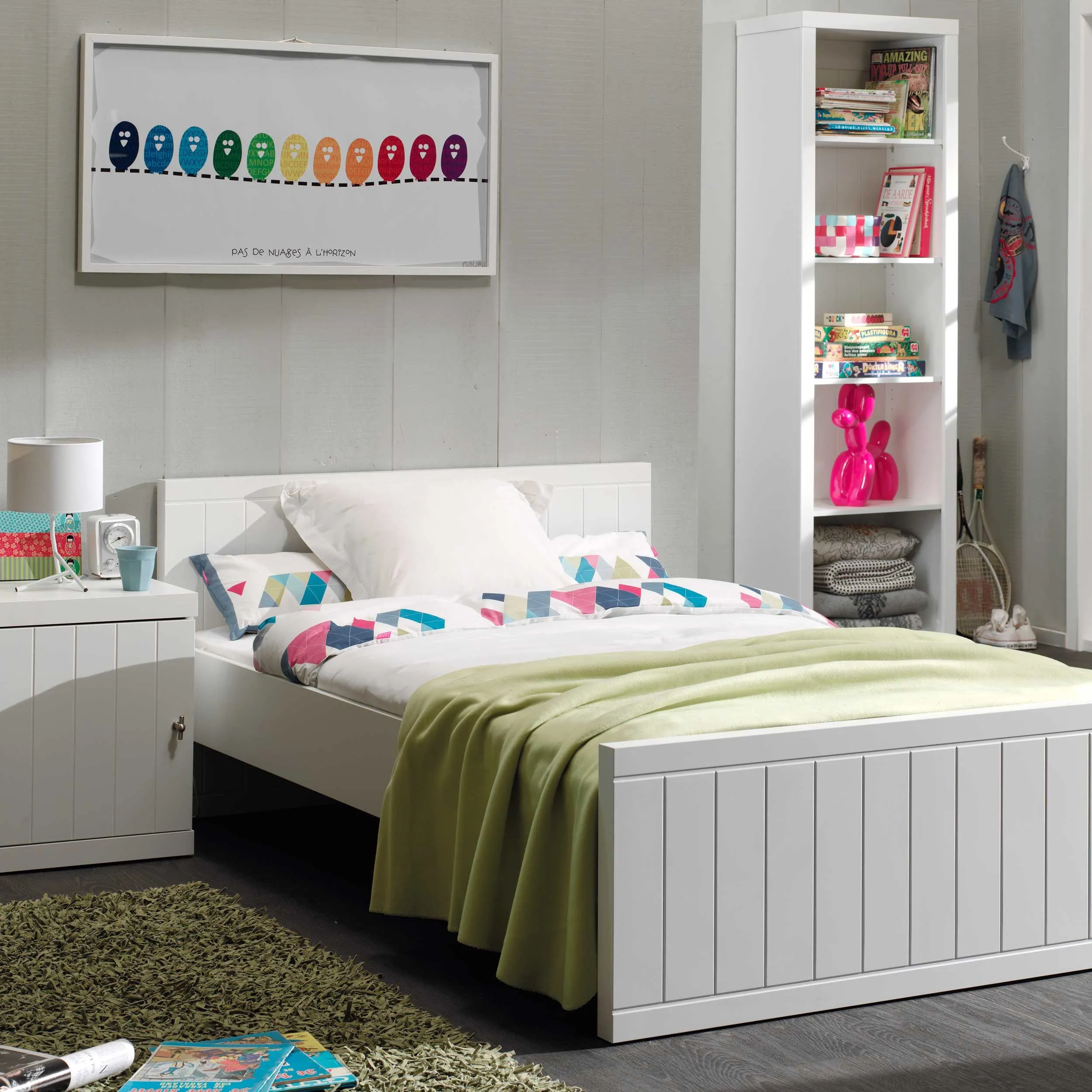 Lit Robin 120x200cm - blanc