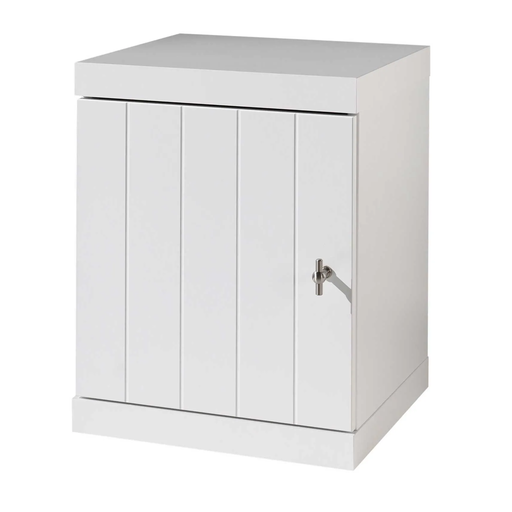 Table de chevet Robin avec porte - blanc