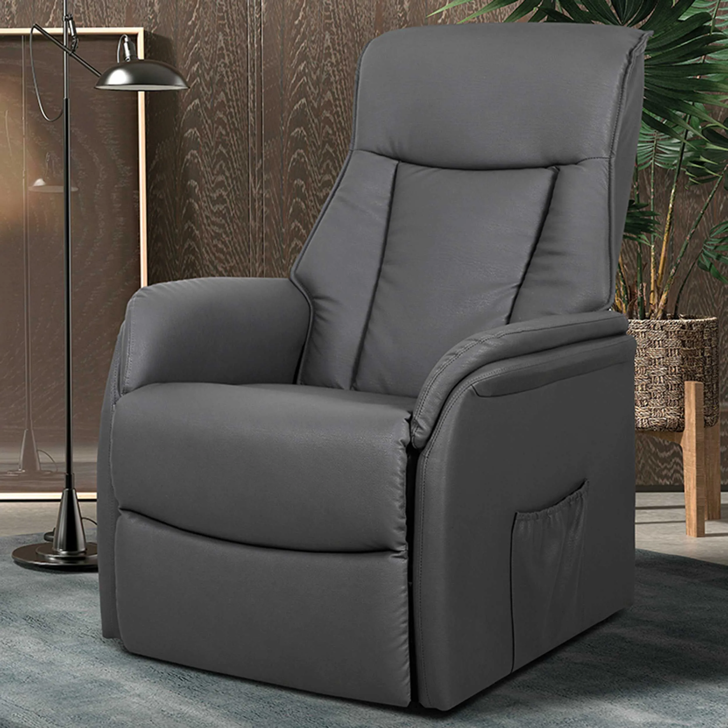 Fauteuil relax électrique Miranda-gris
