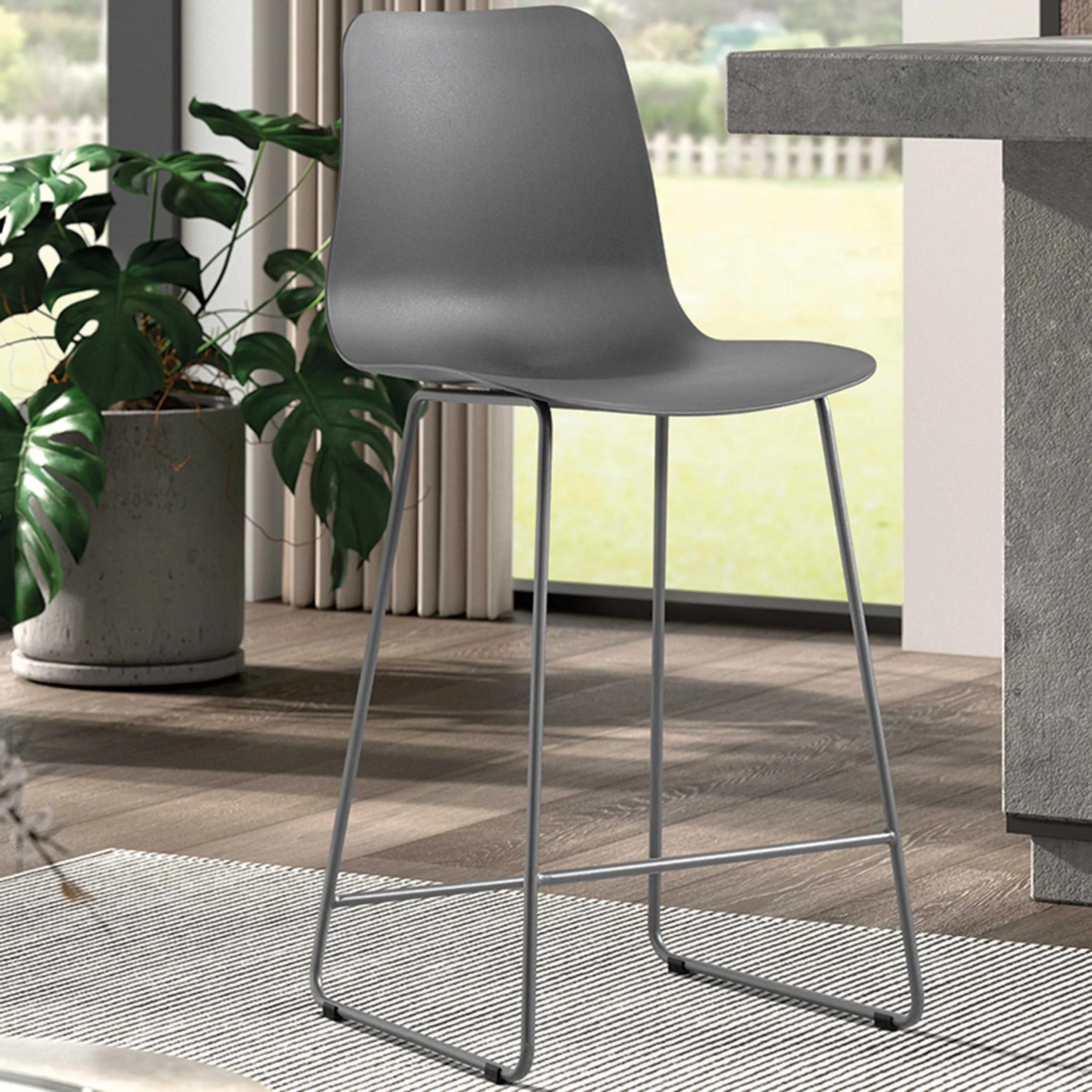 Tabouret de bar Marie-gris