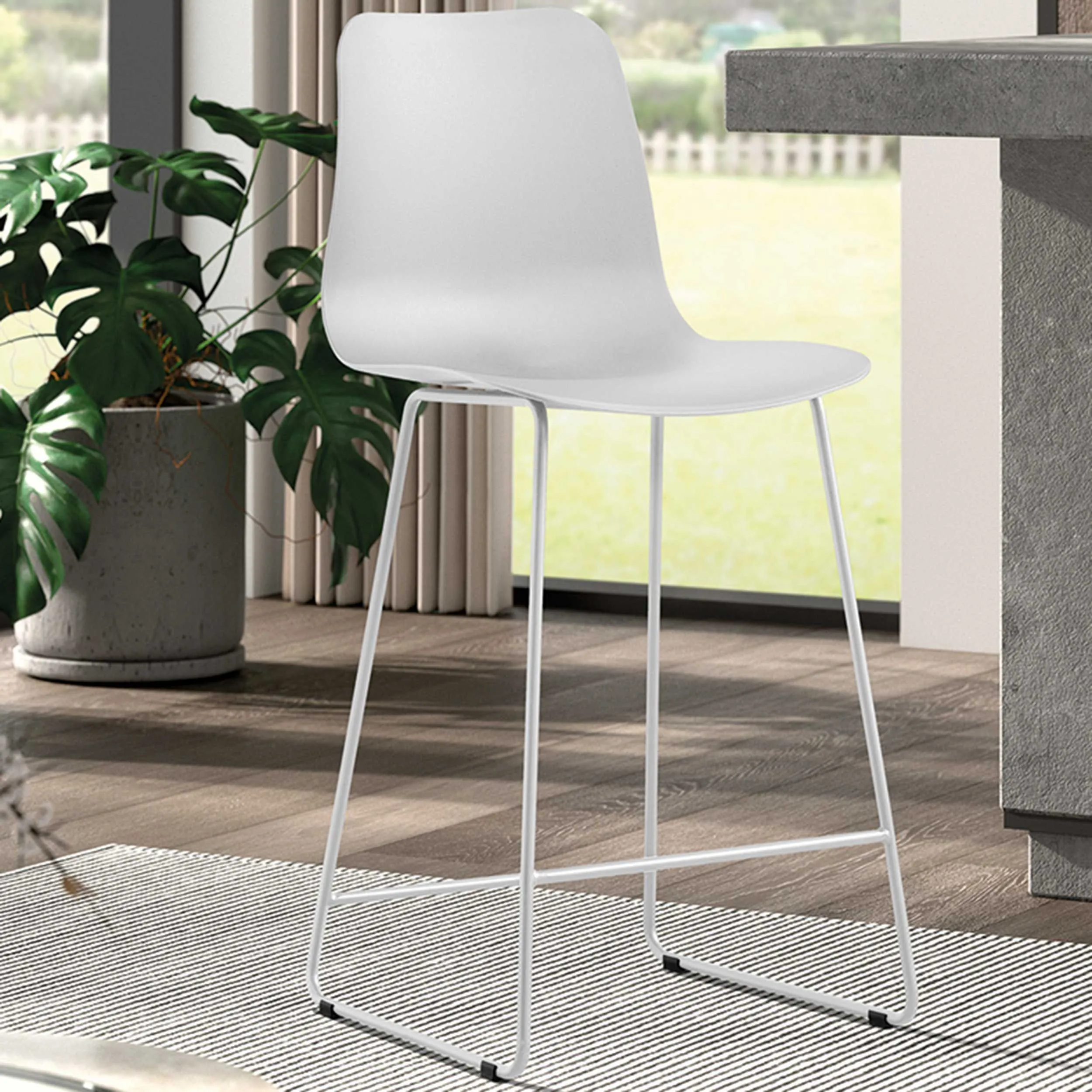 Tabouret de bar Marie-blanc