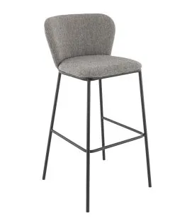 Tabouret de bar d'intérieur gris 104x53x56 cm Sandra
