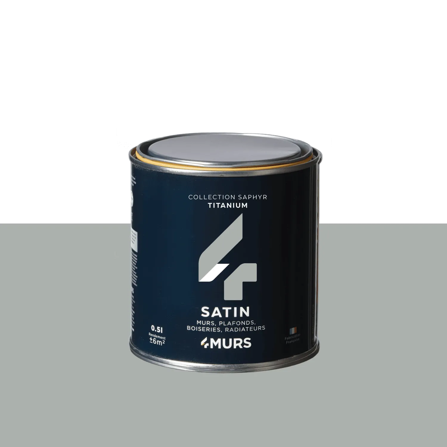 Saphyr Peinture Finition Peinture titanium Satiné 0,5 L - 4MURS