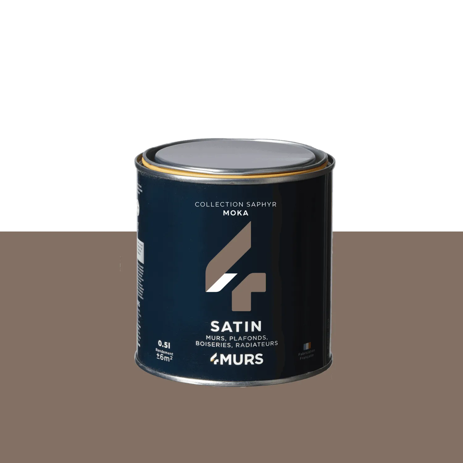 Saphyr Peinture Finition Peinture moka Satiné 0,5 L - 4MURS