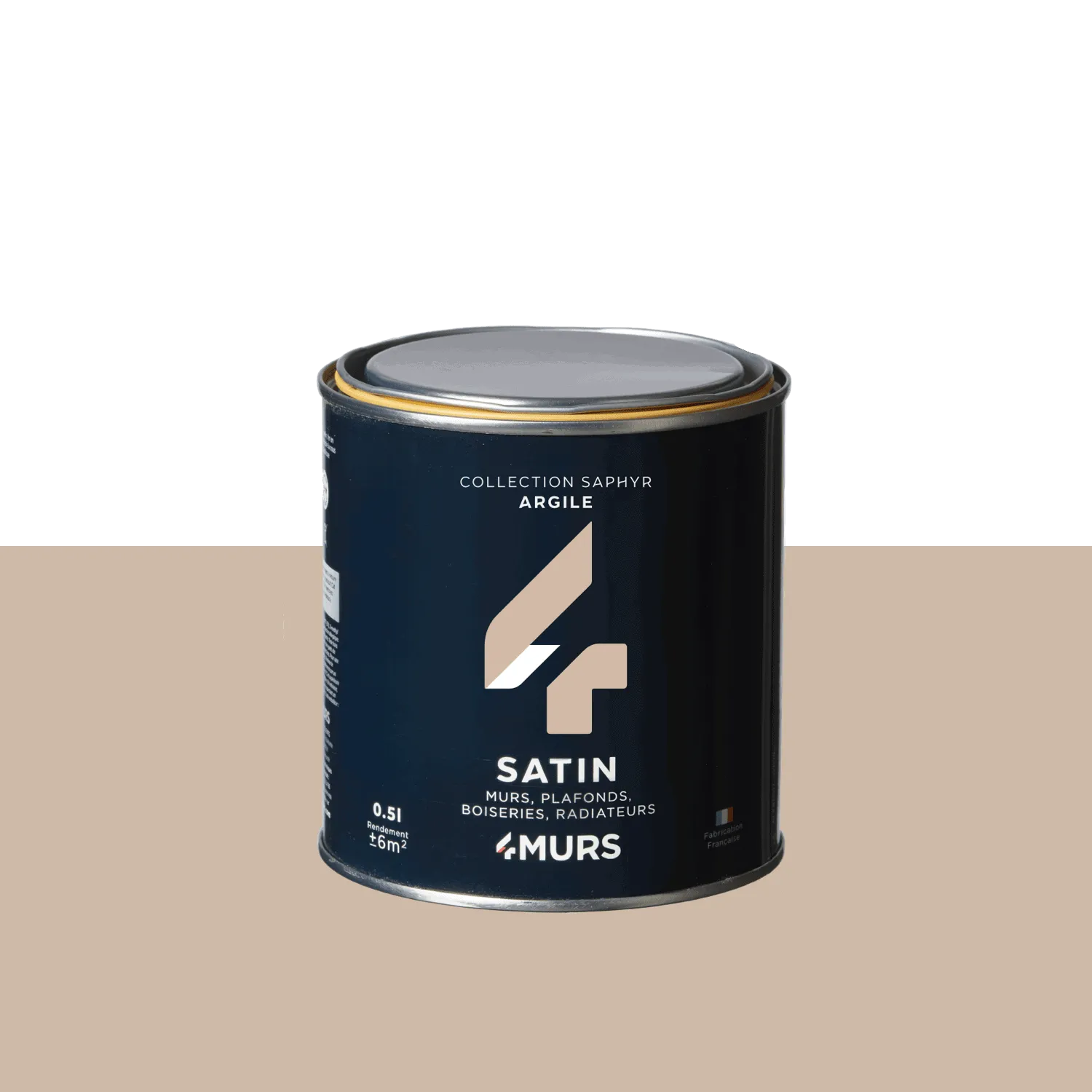 Saphyr Peinture Finition Peinture argile Satiné 0,5 L - 4MURS