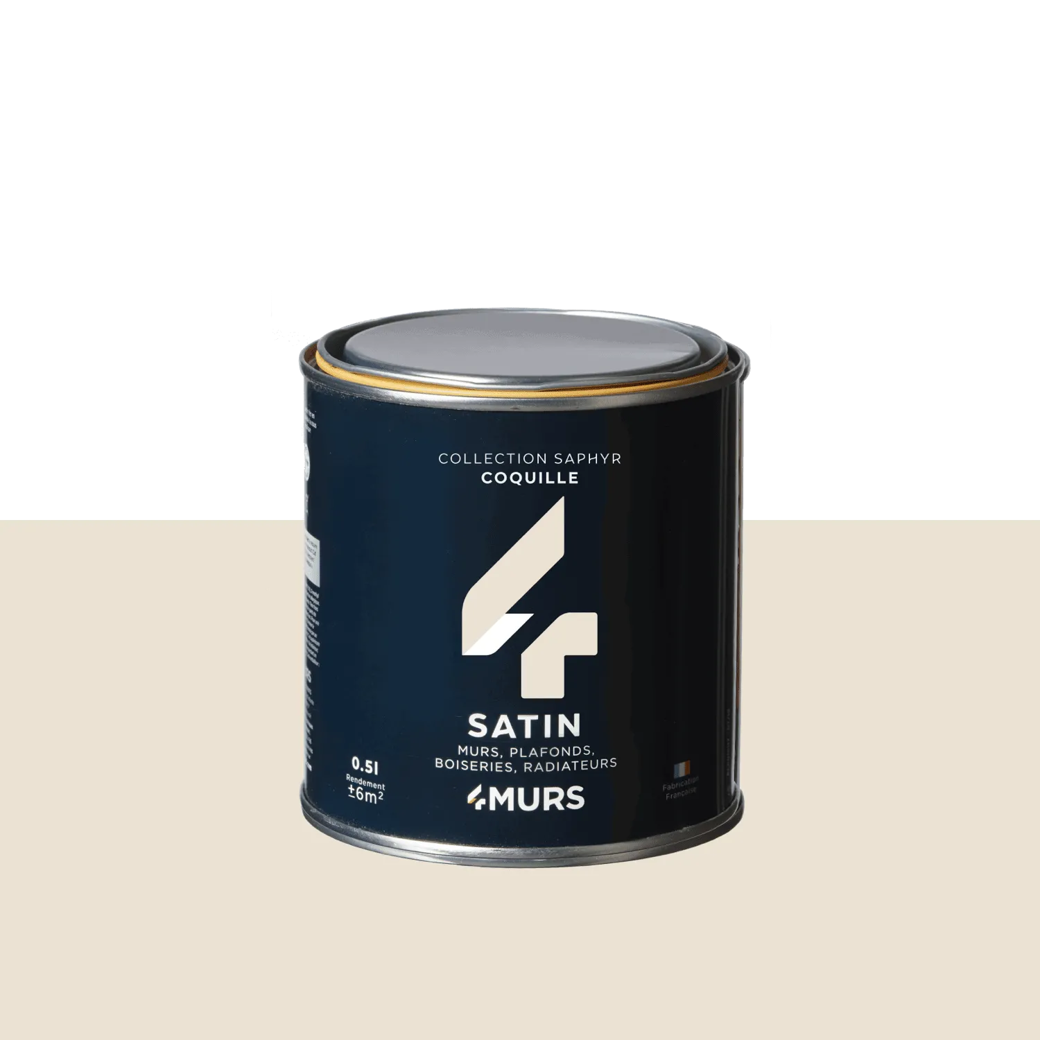 Saphyr Peinture Finition Peinture coquille Satiné 0,5 L - 4MURS