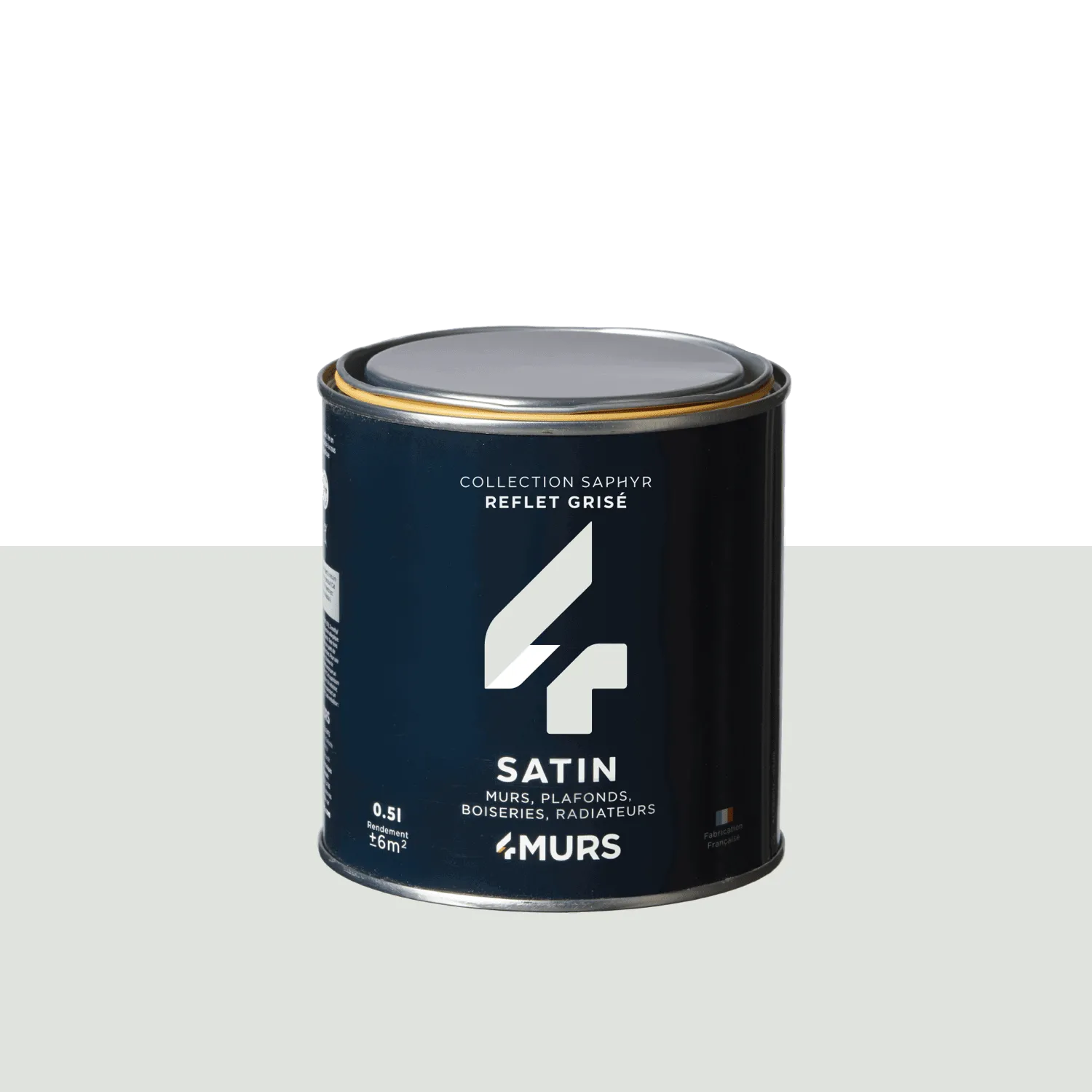 Saphyr Peinture Finition Peinture reflet grisé Satiné 0,5 L - 4MURS