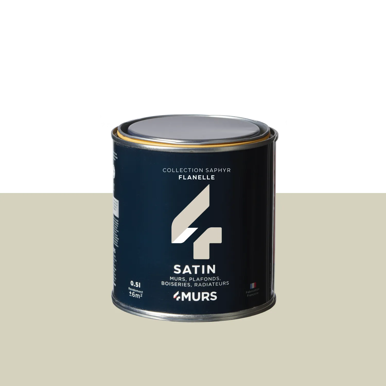 Saphyr Peinture Finition Peinture flanelle Satiné 0,5 L - 4MURS
