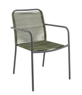 Fauteuil de terrasse olive 86x57x64 cm Savana