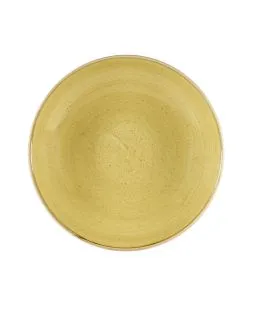 Assiette creuse rond Mustard porcelaine vitrifiée Ø 31 cm Stonecast Churchill