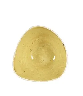 Bol triangulaire Mustard porcelaine vitrifiée 15,3x15,3 cm Stonecast Churchill