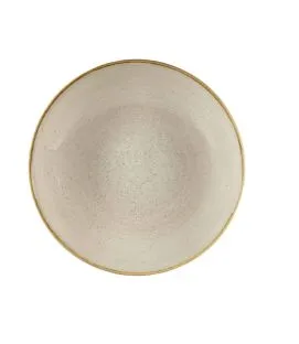 Assiette creuse rond Nutmeg Cream porcelaine vitrifiée Ø 31 cm Stonecast Churchill
