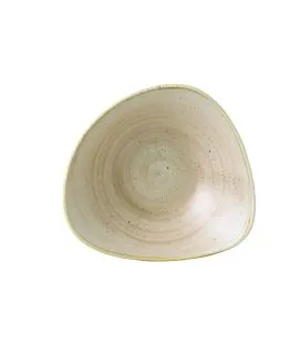 Bol triangulaire Nutmeg Cream porcelaine vitrifiée 15,3x15,3 cm Stonecast Churchill