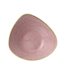 Bol triangulaire Petal Pink porcelaine vitrifiée 23,5x23,5 cm Stonecast Churchill