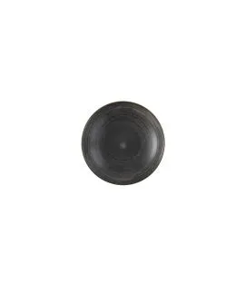 Assiette creuse rond Raw Black porcelaine vitrifiée Ø 24,8 cm Stonecast Raw Churchill