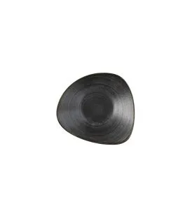 Bol triangulaire Raw Black porcelaine vitrifiée 18,5x18,5 cm Stonecast Raw Churchill