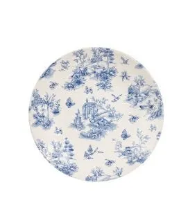 Assiette coupe creuse rond Toile Prague Blue porcelaine vitrifiée Ø 28,1 cm Vintage Prints Churchill