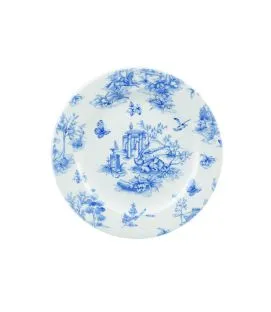 Assiette coupe creuse rond Toile Prague Blue porcelaine vitrifiée Ø 22,5 cm Vintage Prints Churchill