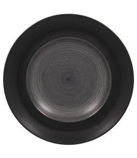 Assiette creuse gris porcelaine vitrifiée Ø 29,9 cm Trinidad Rak
