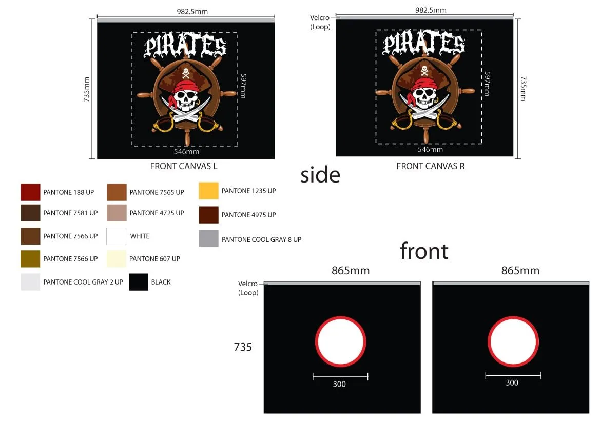 Tente de lit Pirates