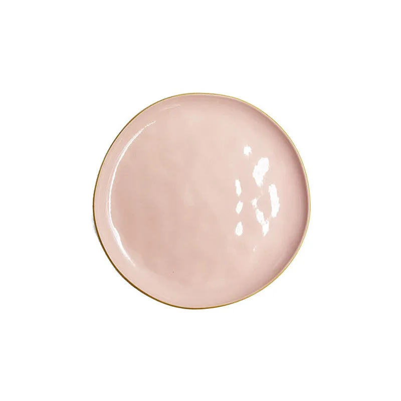 ROSE & TULIPS Concerto Pink Powder Flat Plate D 27 Cm