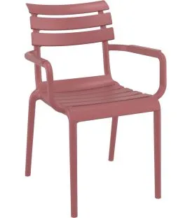 Fauteuil de terrasse rose 84x58x59 cm Ulysse