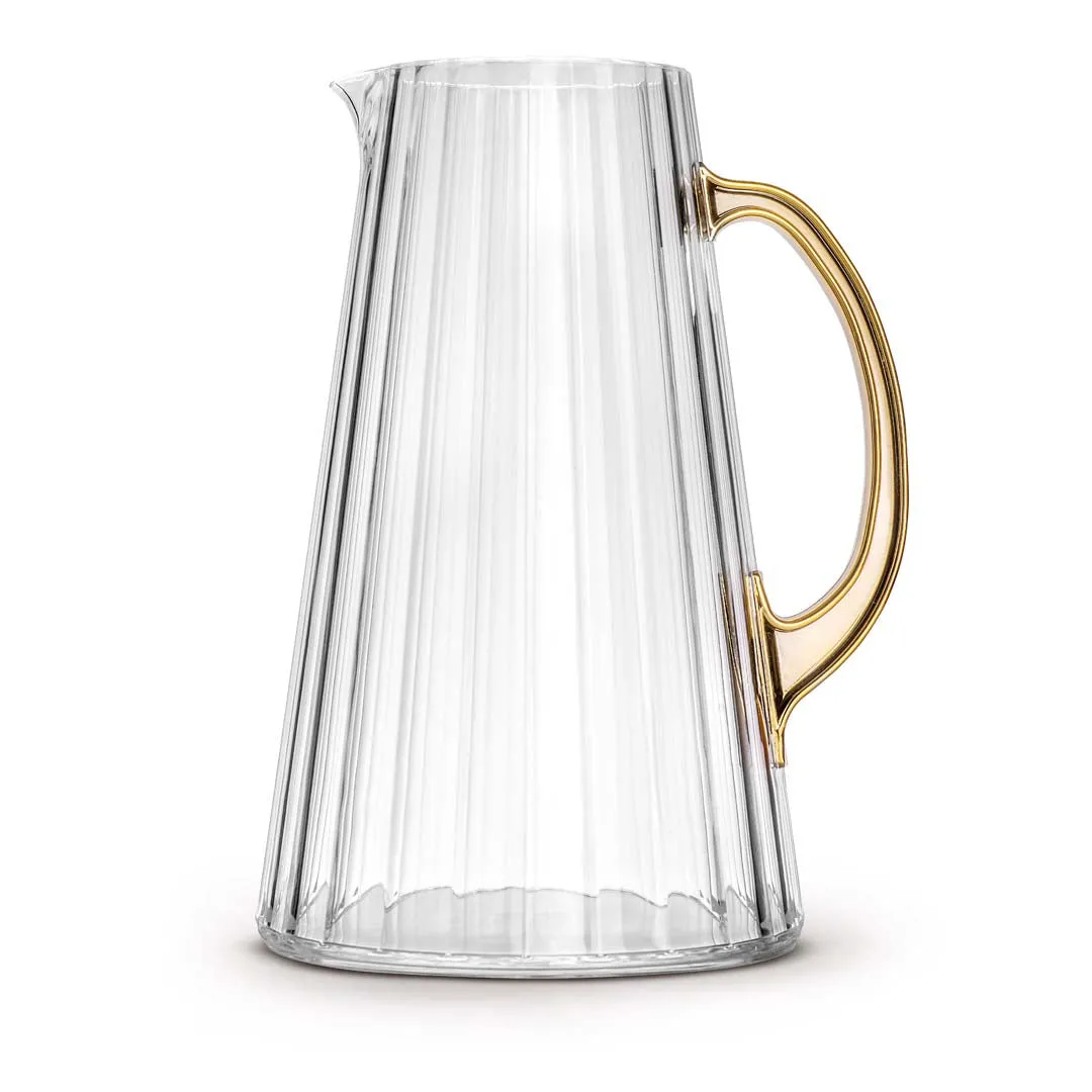 WD LifeStyle Acrylic Jug Cc 2.3 Lt Transparent Gold Finish