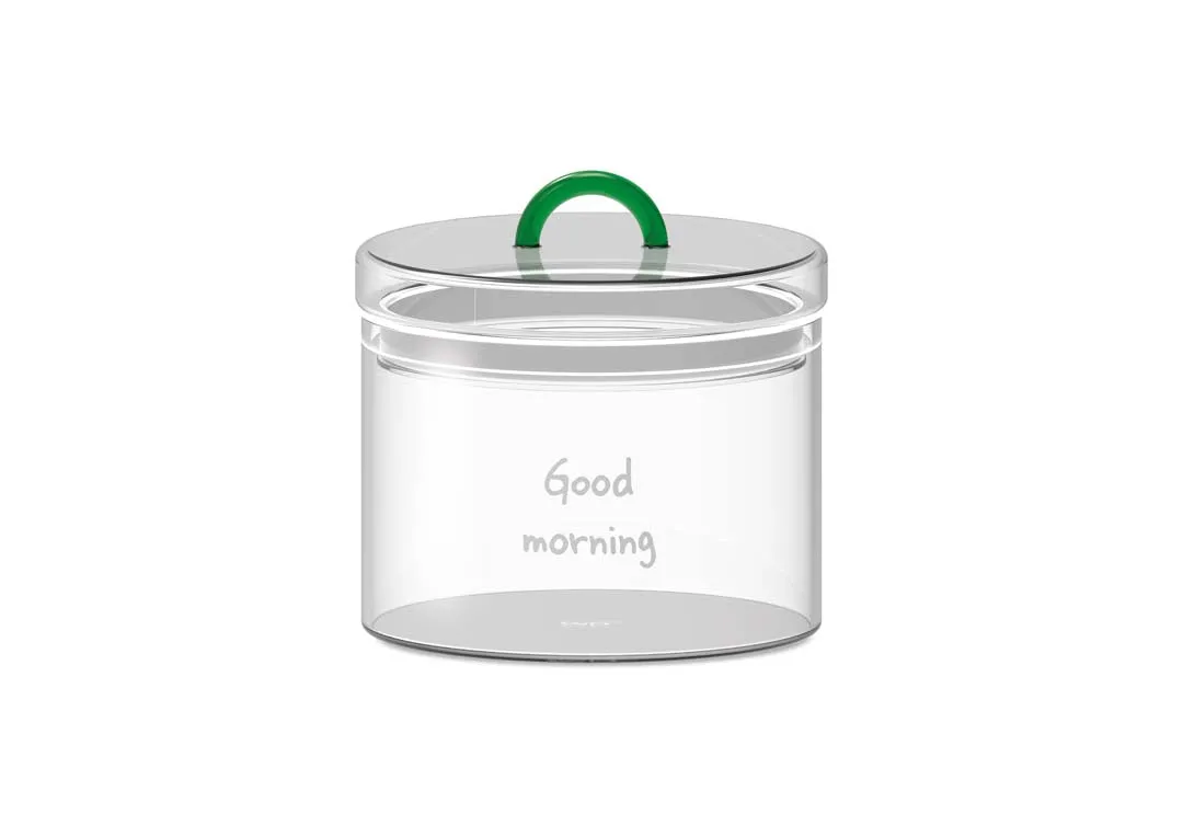 WD LifeStyle Good Morning Jar 1.4 L Borosilicate Glass with Cap