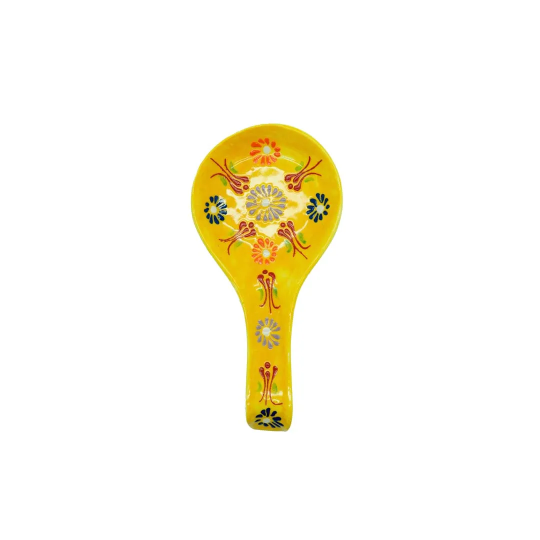 WD LifeStyle Ceramic Spoon Rest Yellow Color