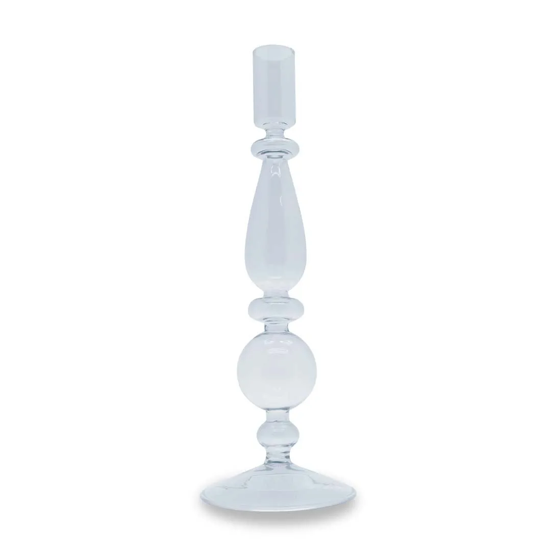 WD LifeStyle Borosilicate Glass Candle Holder H 25 Cm Transparent Colo
