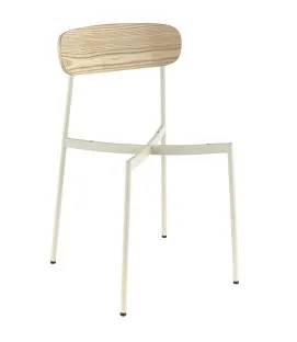 Structure chaise d'intérieur blanc 79x47x48 cm Zoe