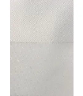 Nappe rectangulaire blanc coton Bande Satin Denantes (2 pièces)