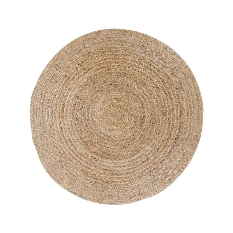 Tapis rond en jute naturel, 120 x 120 x 1 cm | Bombay